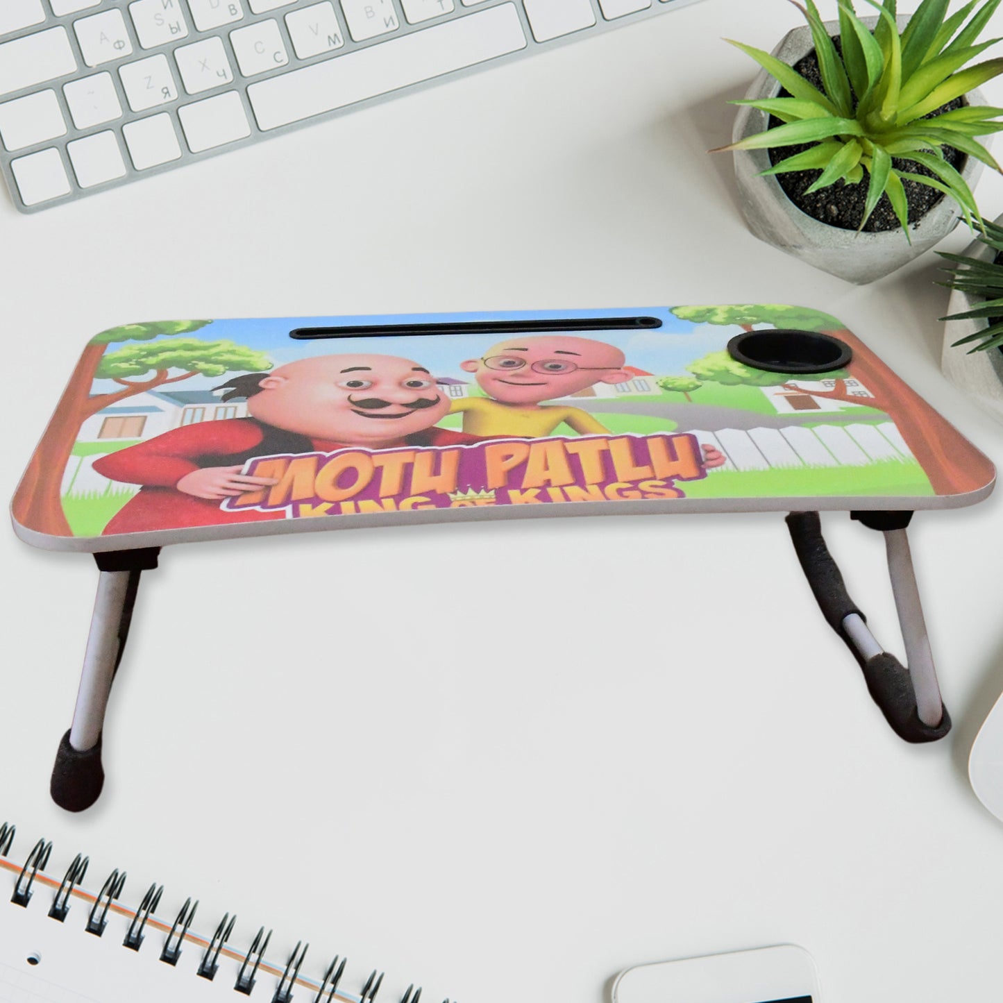 Multipurpose Portable Writing Homework Mix Cartoon Design Printed Table (1 Pc Mix Design 6141 Cm)