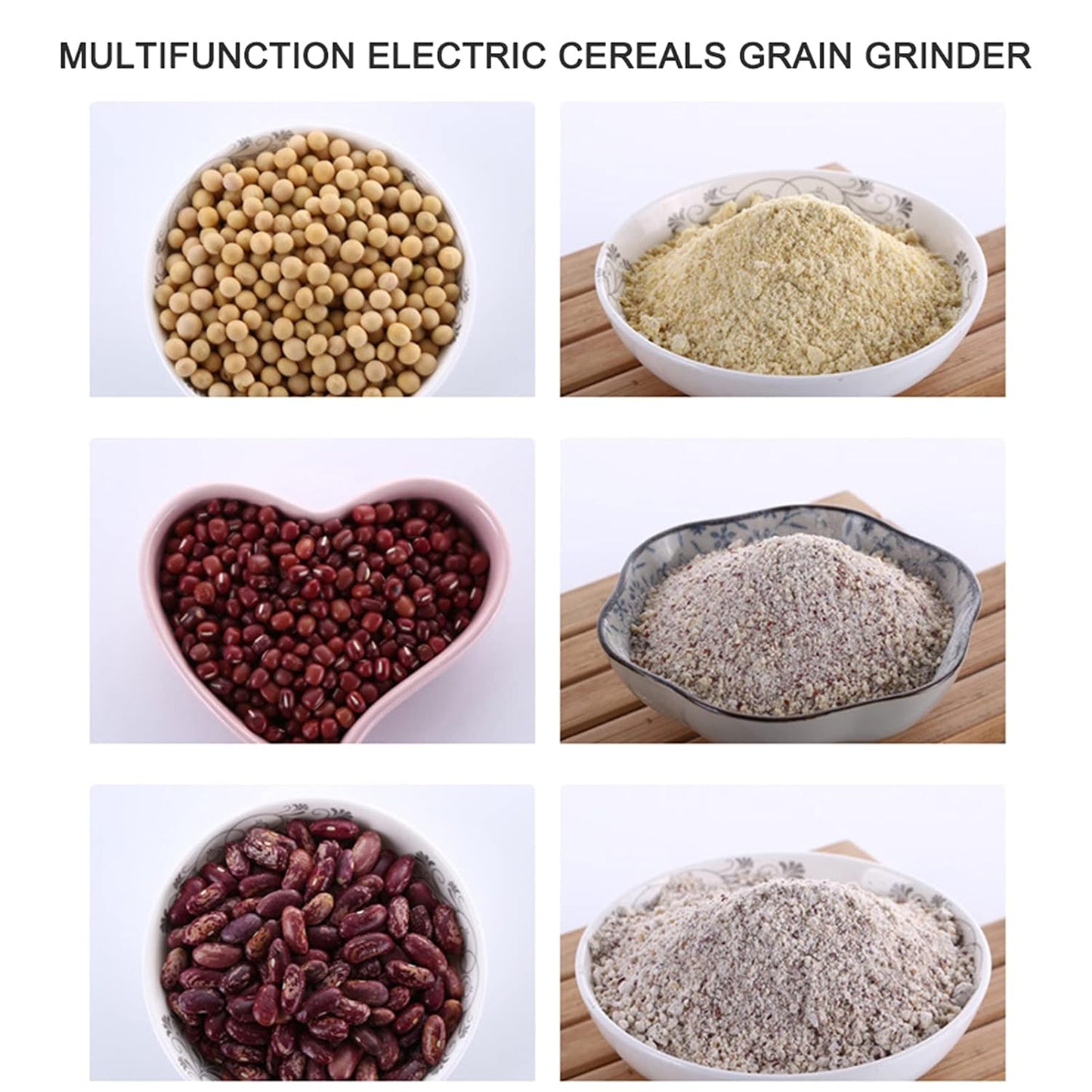 Multi Function Electric Small Food Grinder Grain Grinder (100-200w 2 Blade 1 Pc)