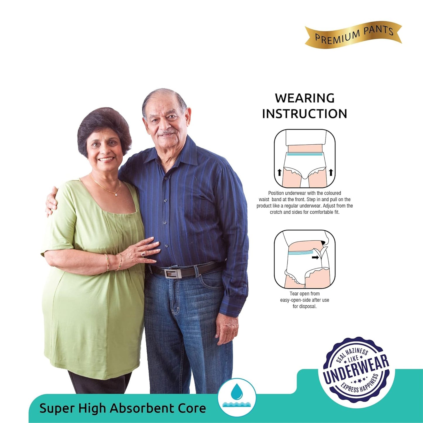0962 Medium-large Senior Care Adult Pull Up Diaper Pants (Waist Size (70-115 Cm  28 -45 Inch) Adult Diapers  (Medium-large M-l10pc)